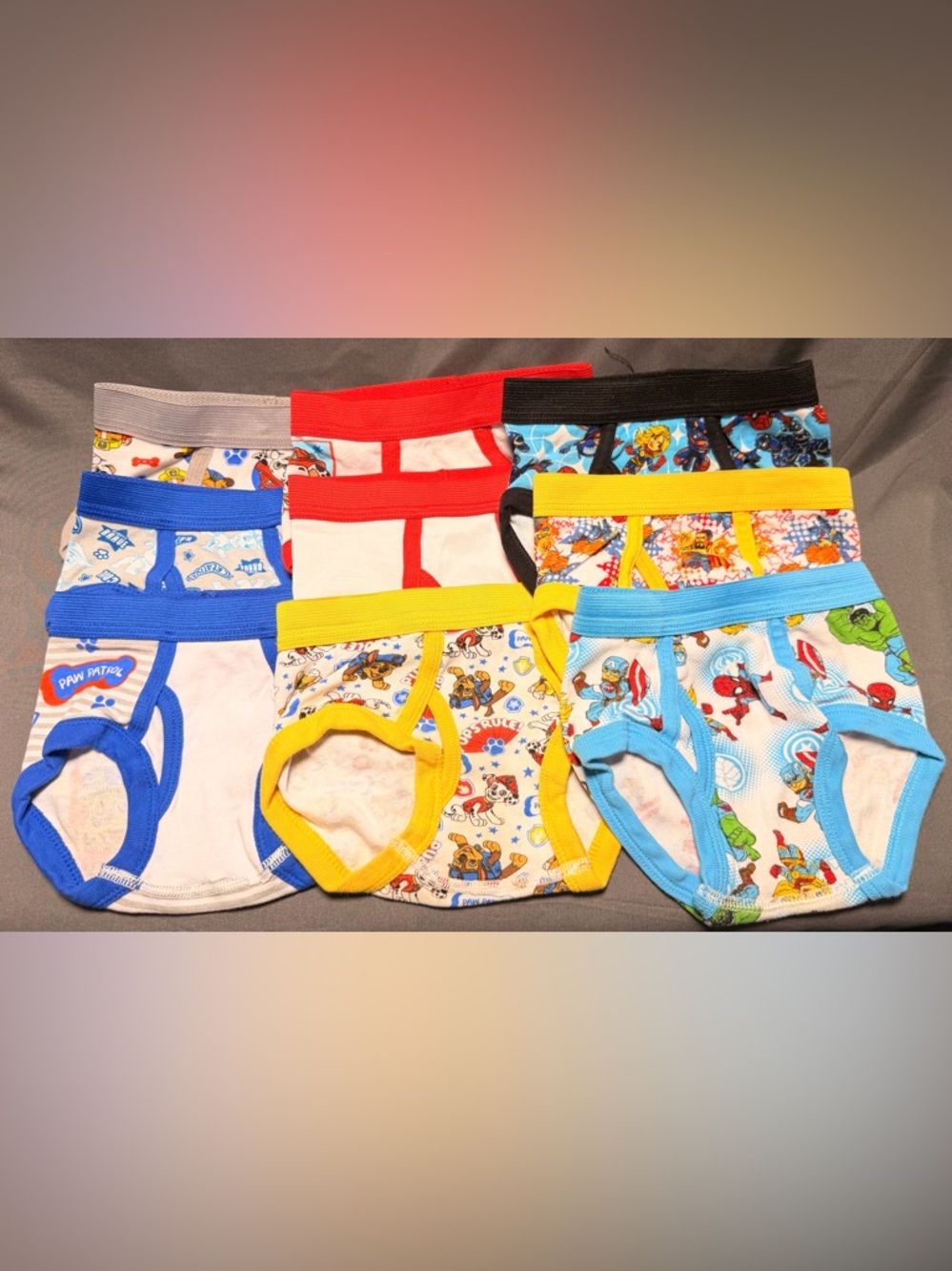 Paw Patrol Boys and Superheroes Cotton Briefs - Multicolor